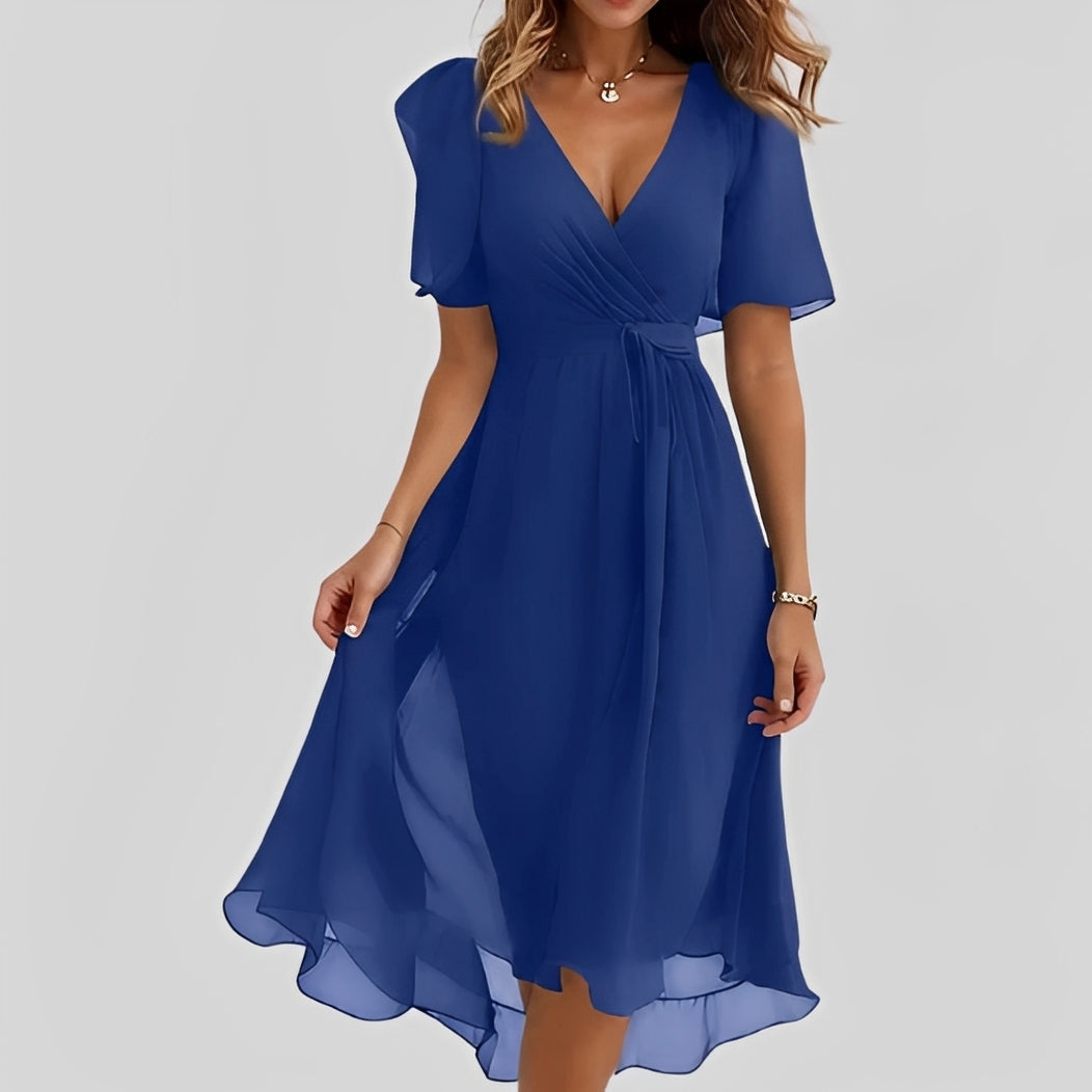 Emelia - Vestido de Chifón Floral