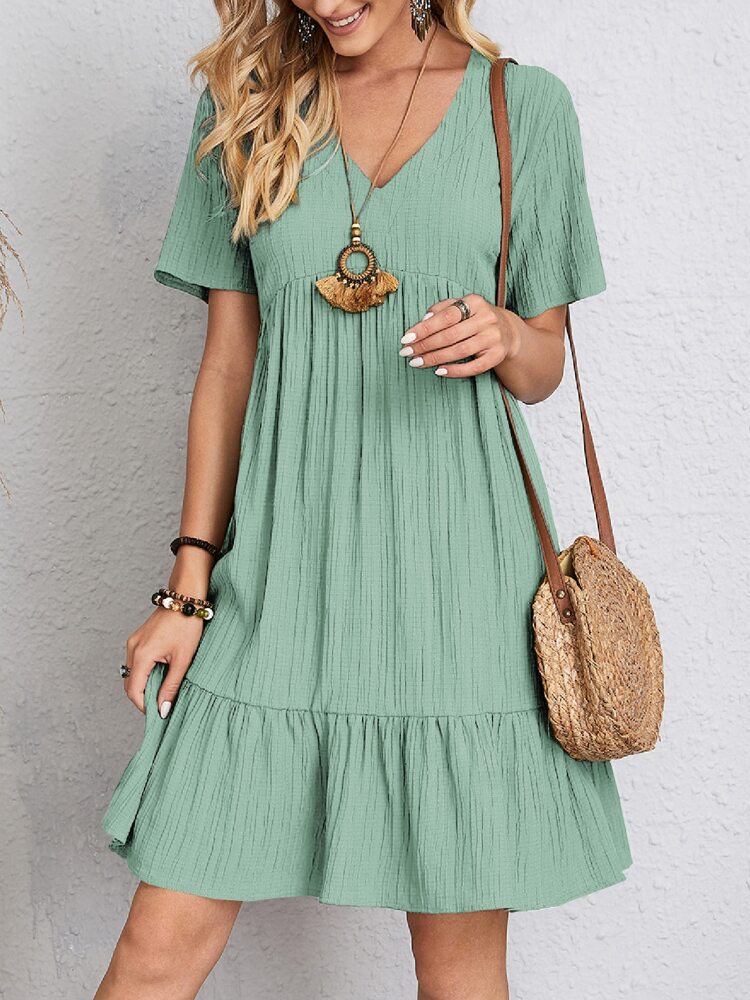 Rosie - Vestido Clásico con Cuello en V