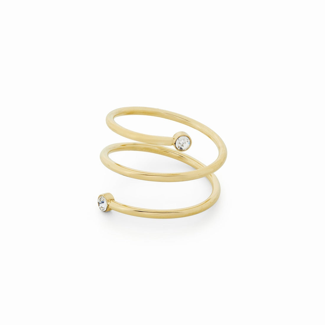 Riza – Anillo espiral con gema