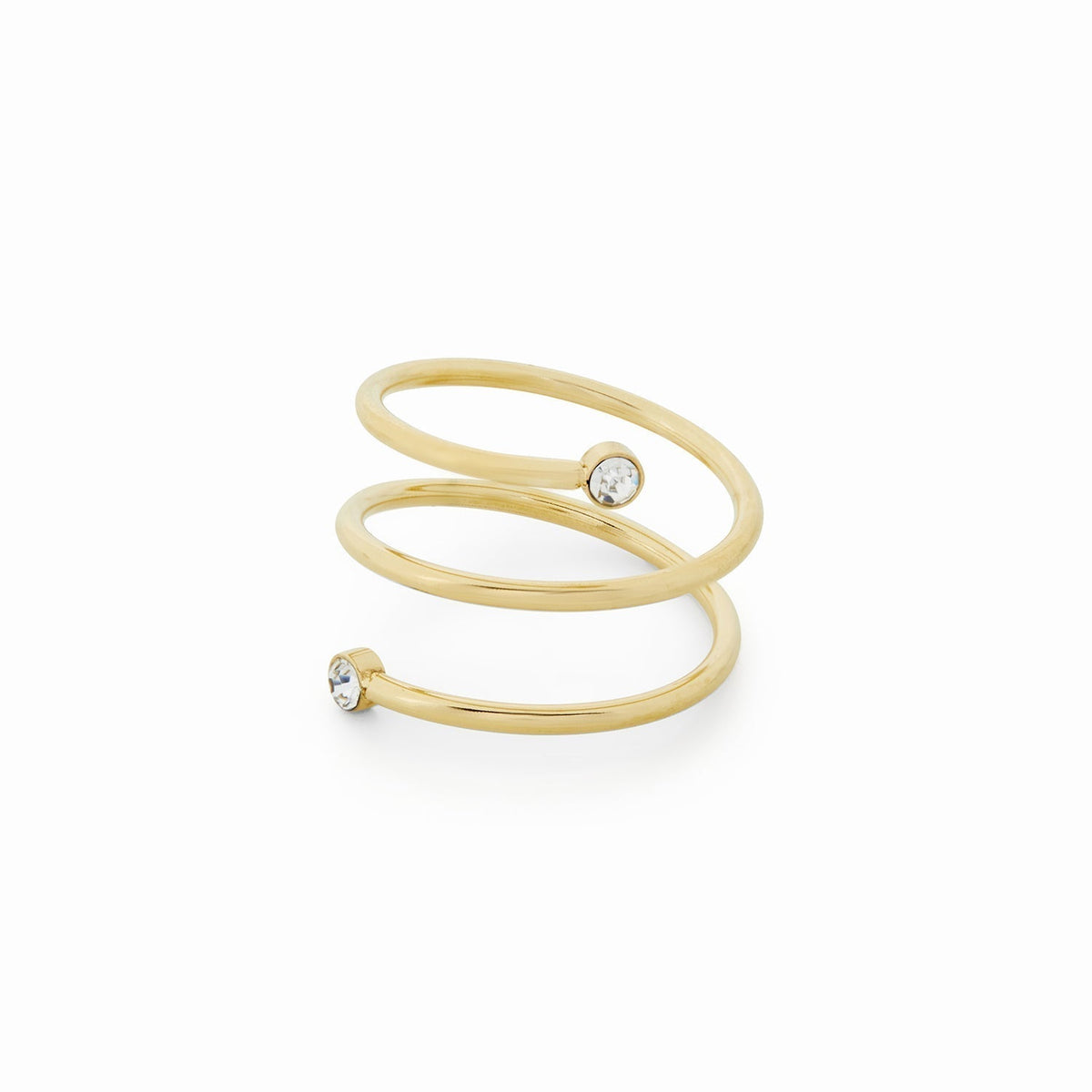 Riza – Anillo espiral con gema