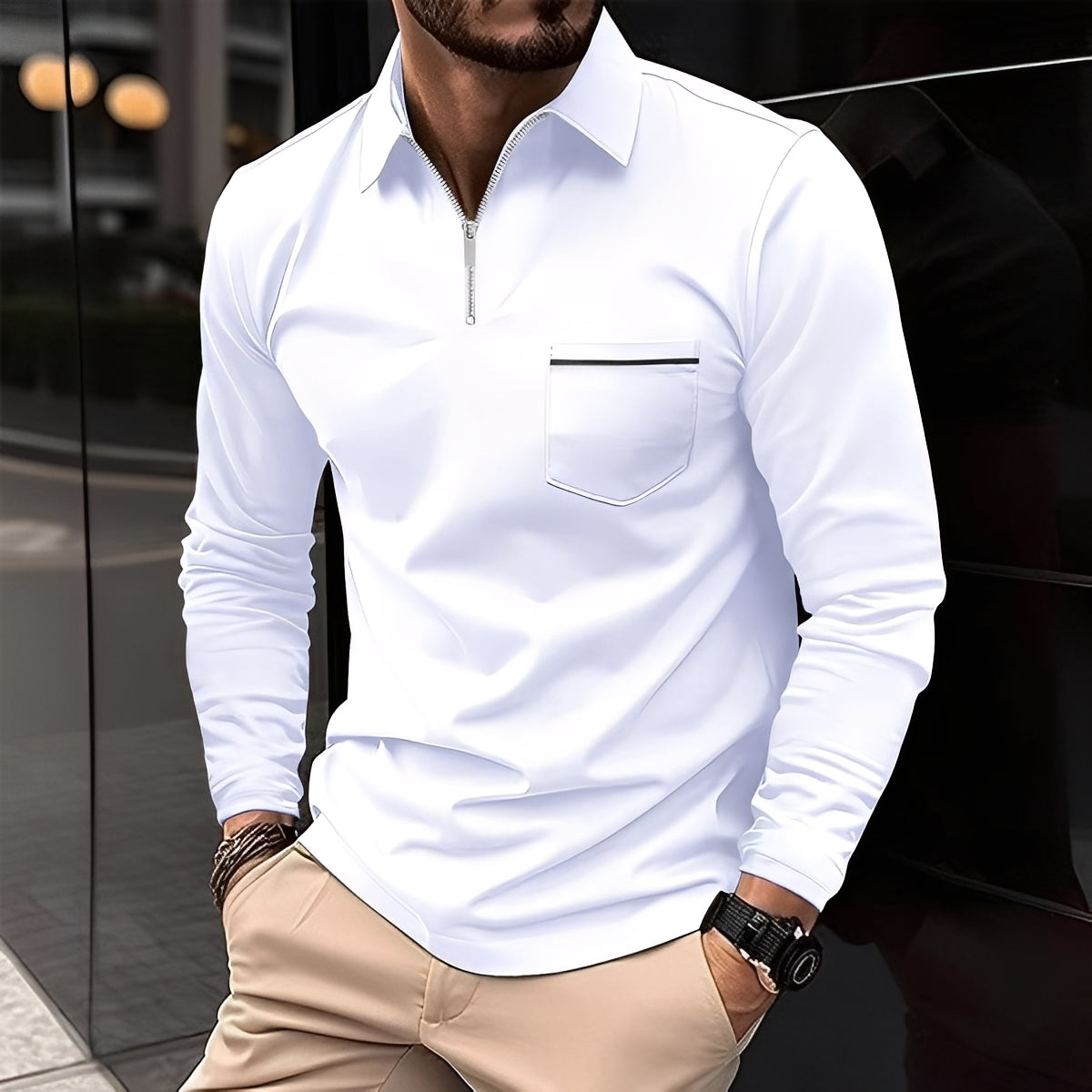 Bernard - Camiseta cómoda de manga larga
