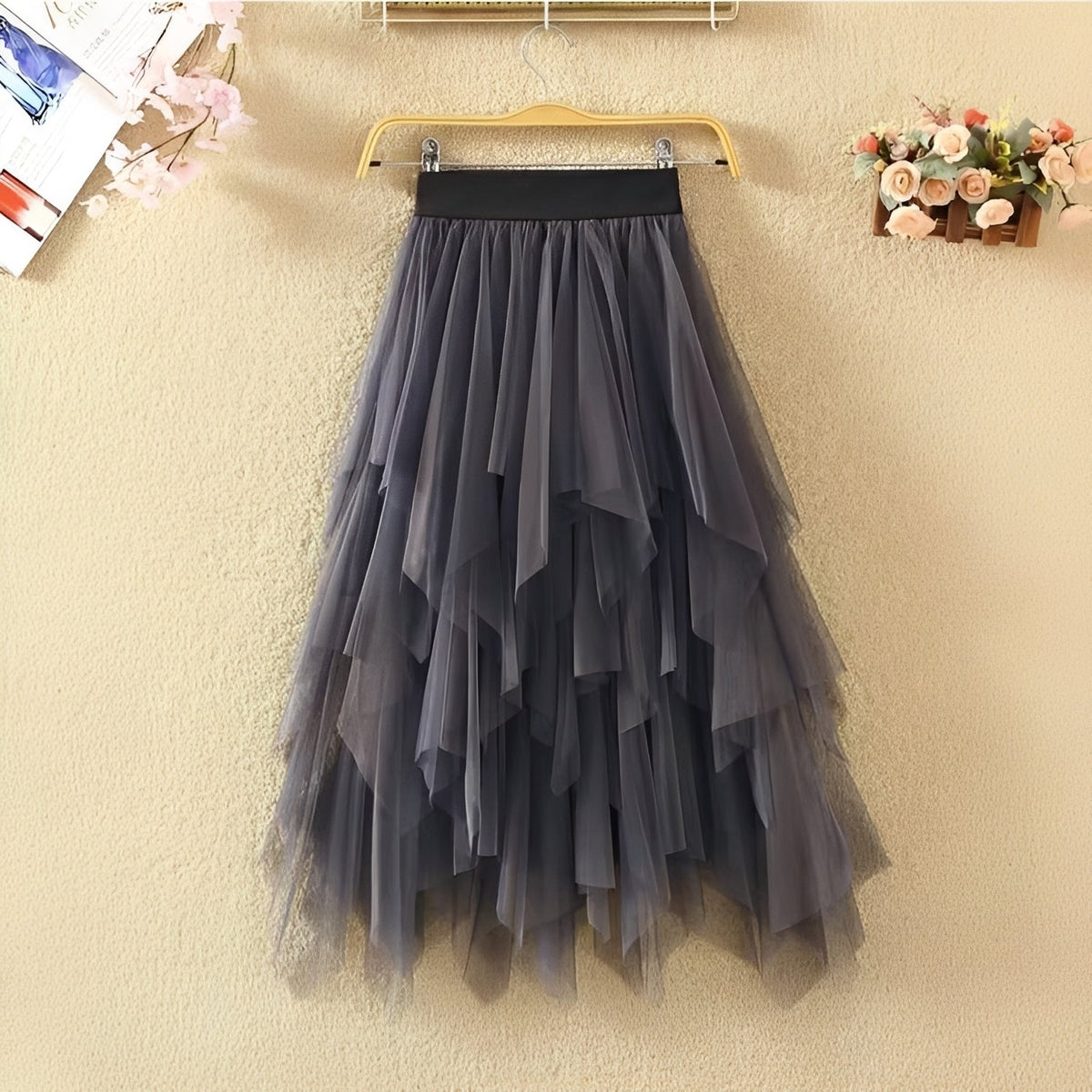Rosie - Elegante falda asimétrica para damas
