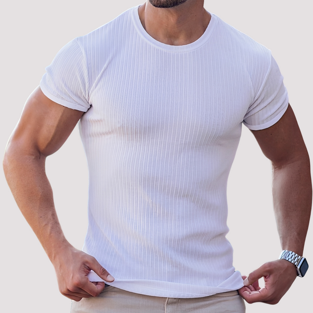 Jack - Camisetas Elásticas de Ajuste Delgado
