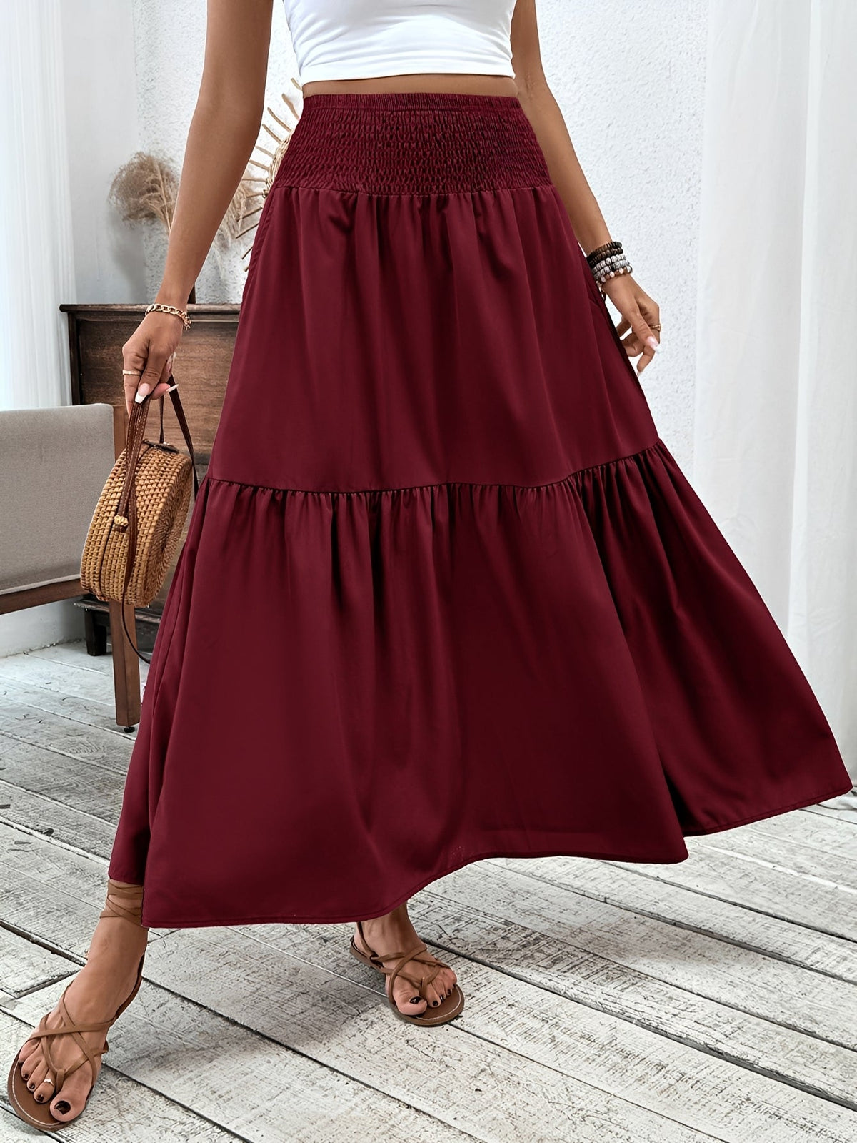 Zakaria - Falda Floral Elegante