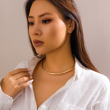 Collar Clavícula Anillo - Sutil Choker de Anillo