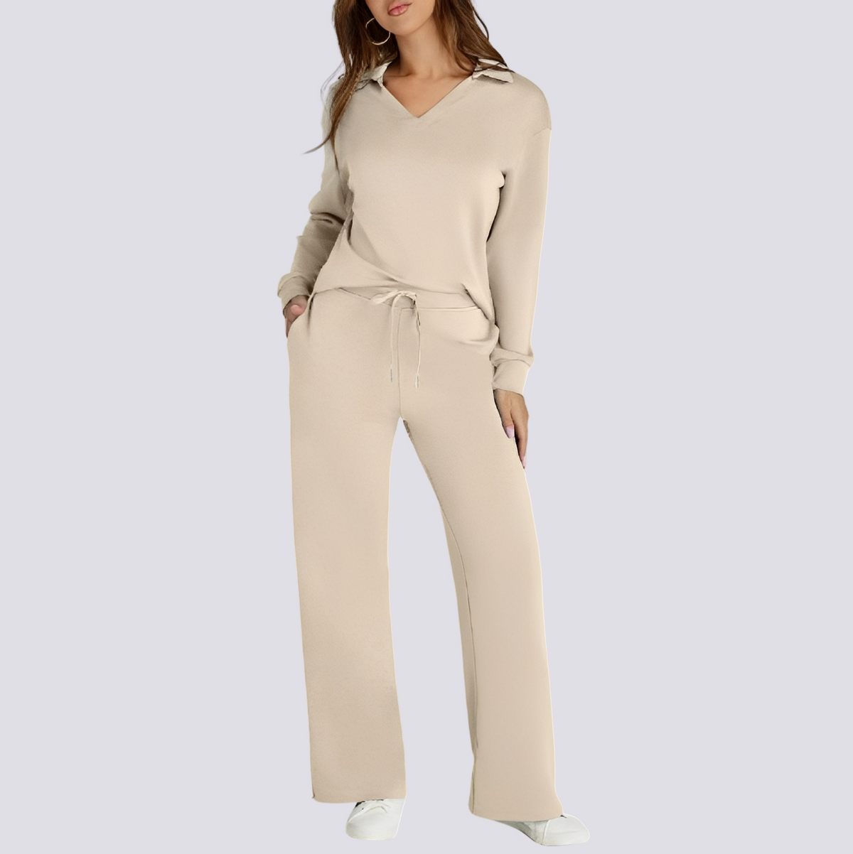 Tiana - Conjunto de ropa de descanso casual y cómodo para damas
