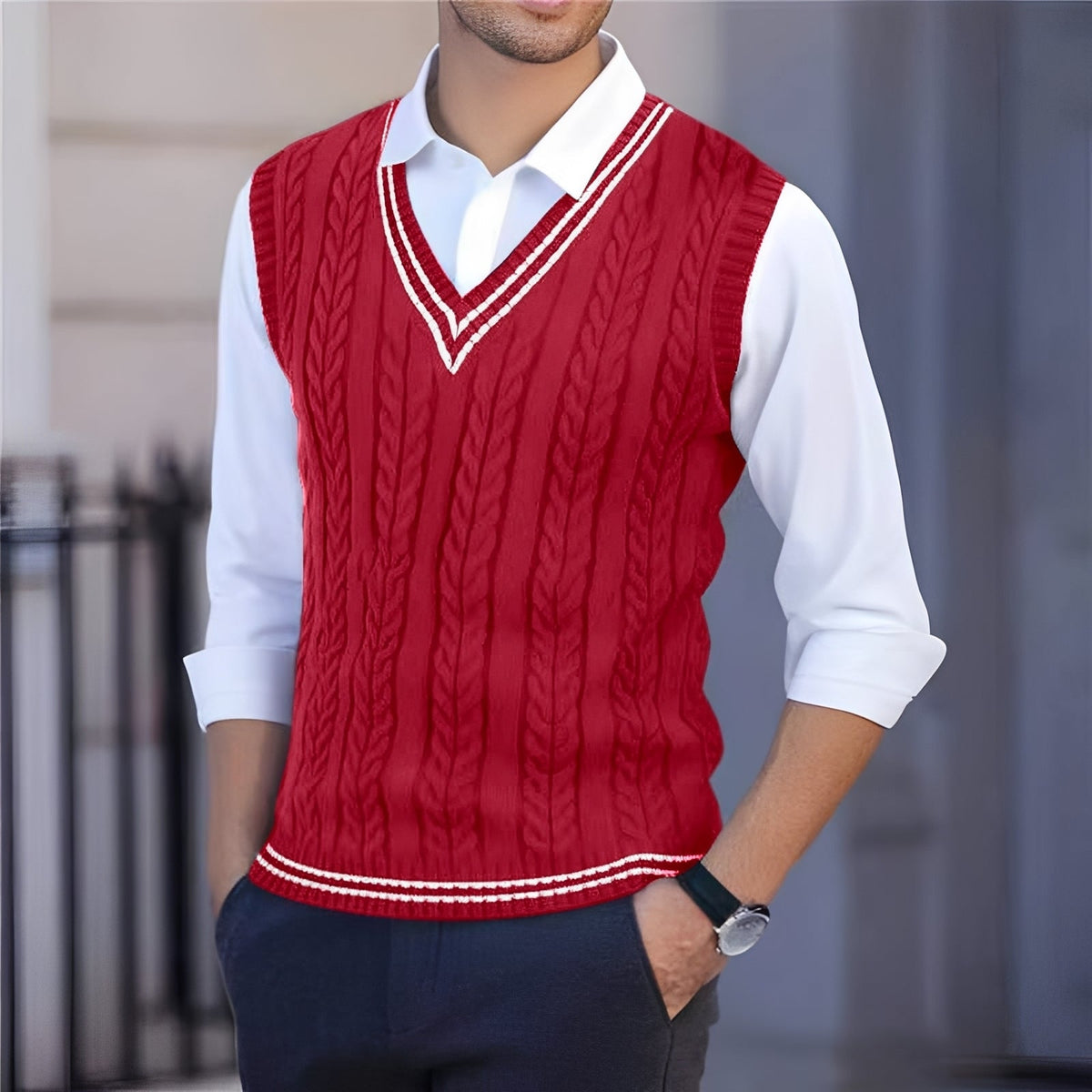 Bobbie - Chaleco con Cuello en V Estiloso