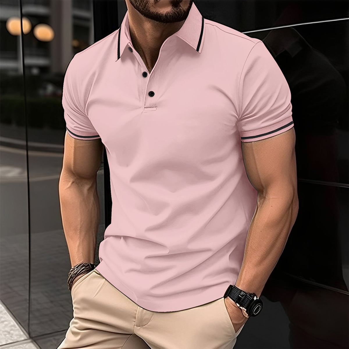 Frank - Camisa Polo con Solapa Elegante