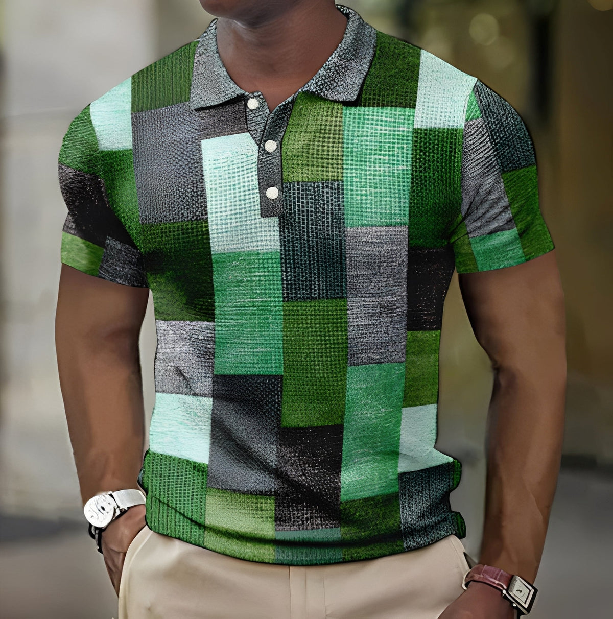 Jimmy - Camisa de Cuadros con Estampado Elegante