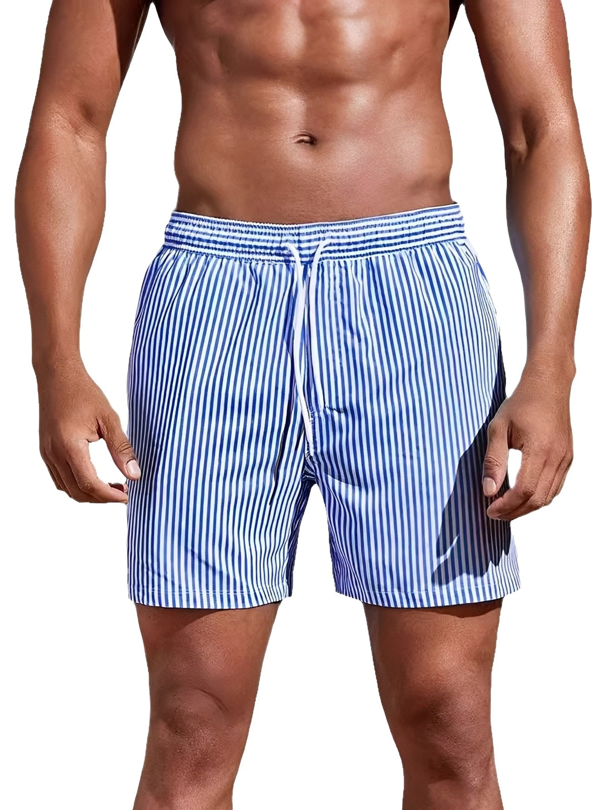 Reuben - Pantalones Cortos de Natación de Secado Rápido a Rayas