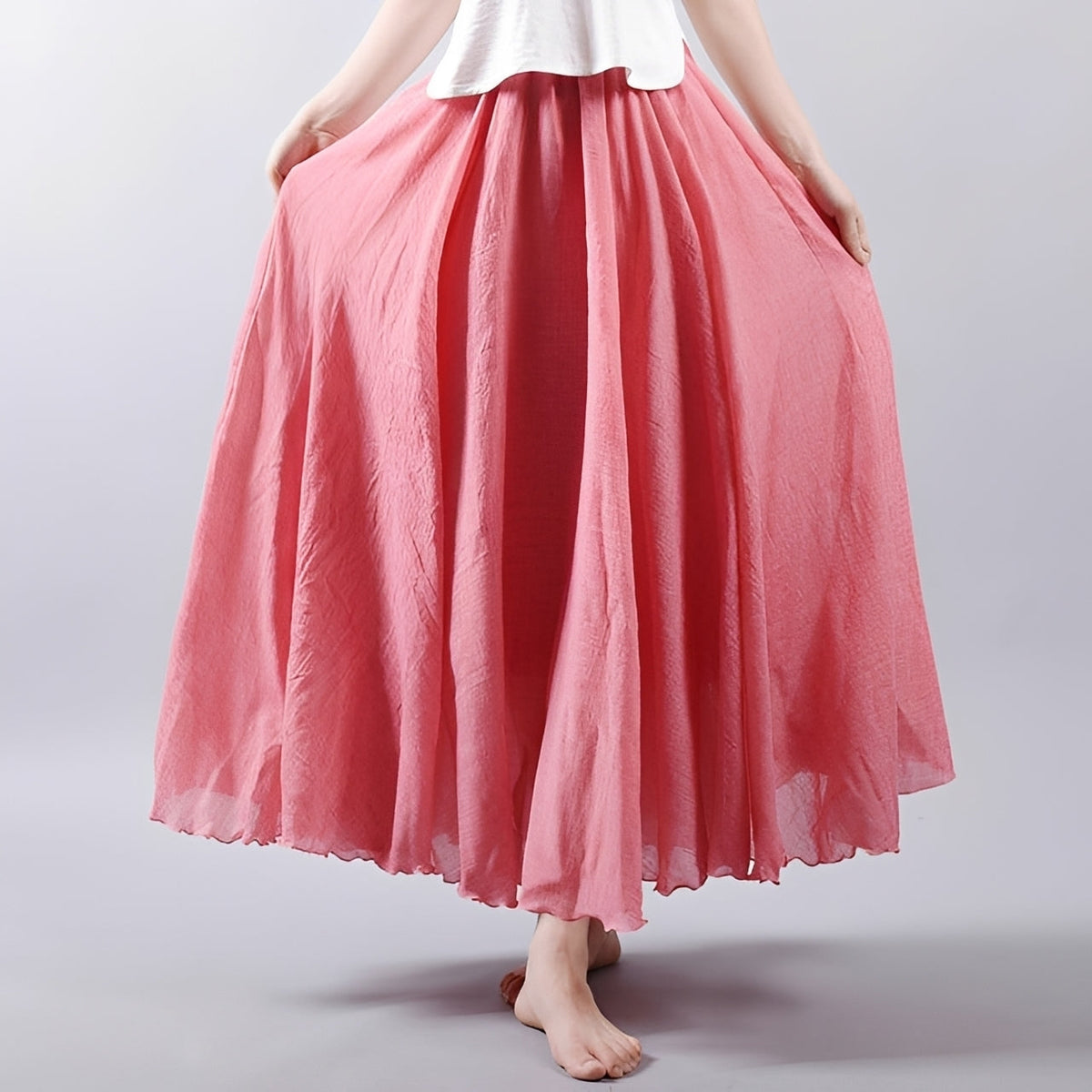 Alina - Falda Maxi Bohemia Fluyente
