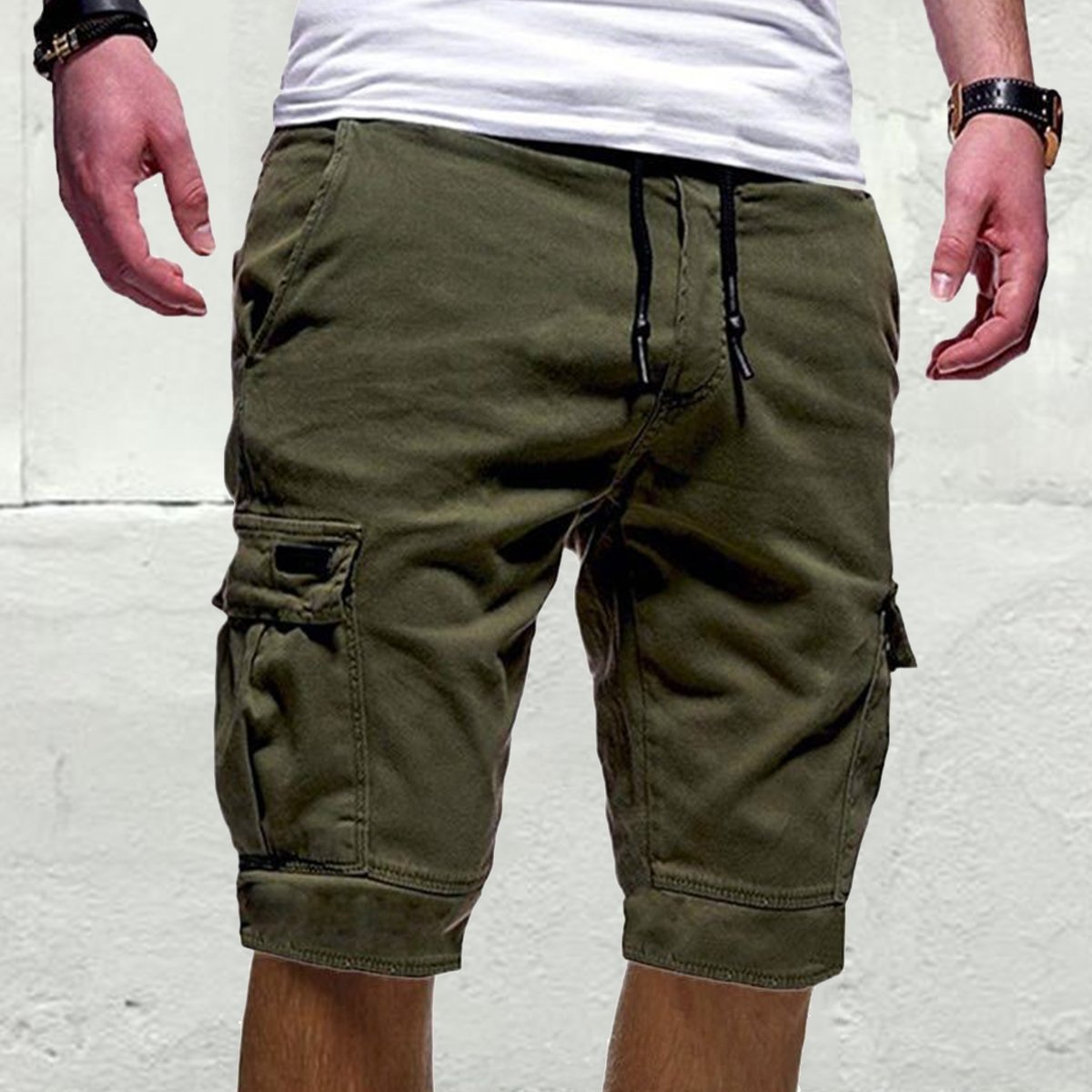 Bogdan - Shorts cargo sueltos de verano para hombre