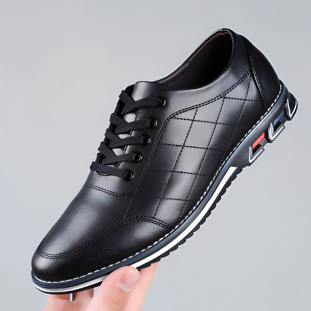Edvin - Zapatos de hombre con cordones, casuales y a la moda