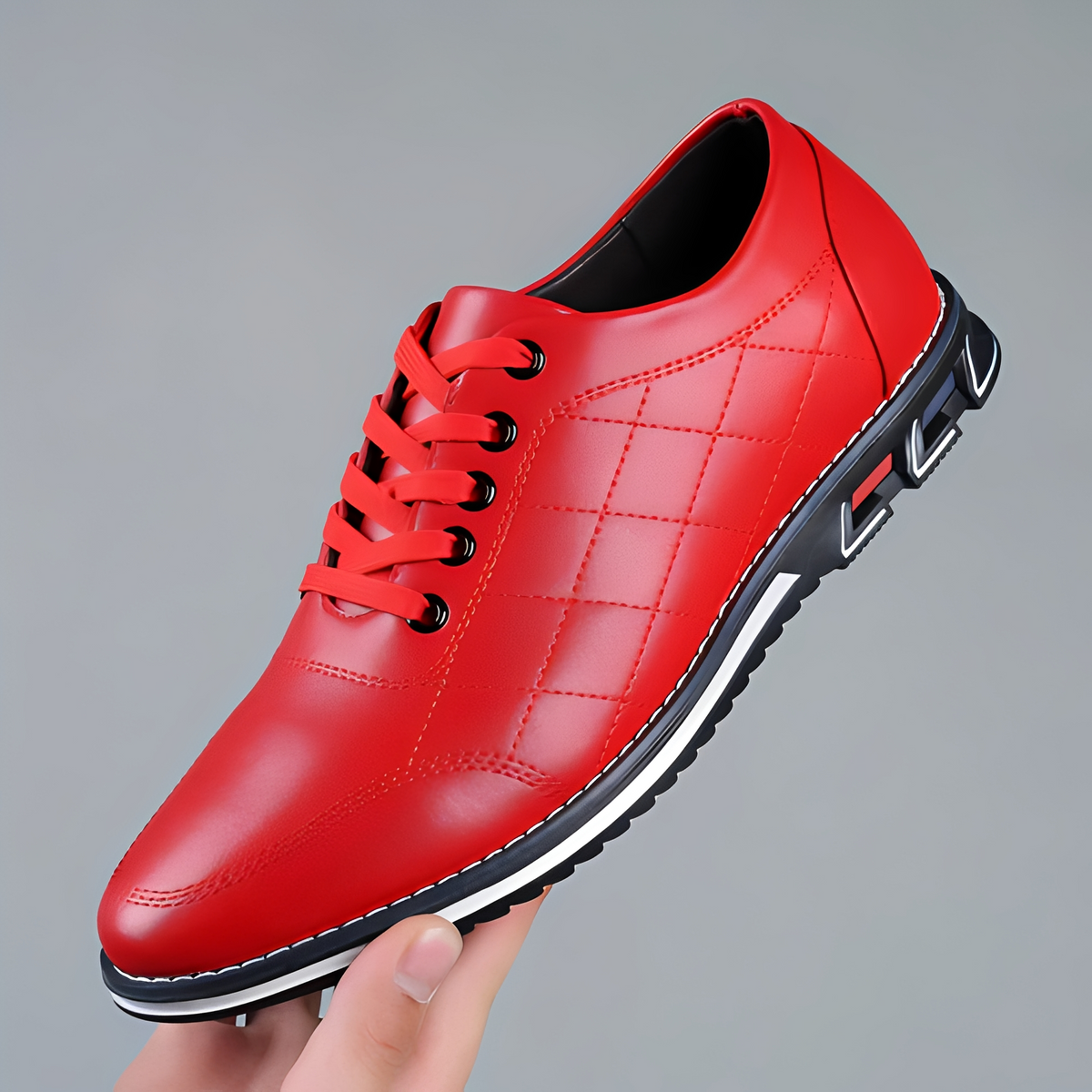 Edvin - Zapatos de hombre con cordones, casuales y a la moda