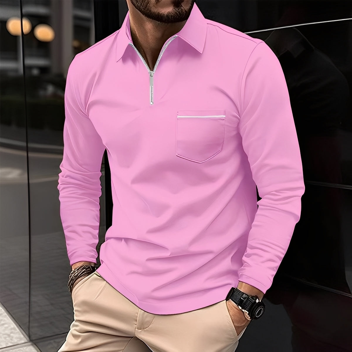Bernard - Camiseta cómoda de manga larga