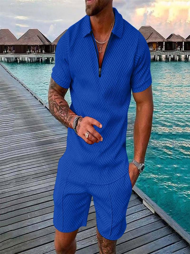 Theodore - Conjunto de 2 piezas para hombres, confort casual