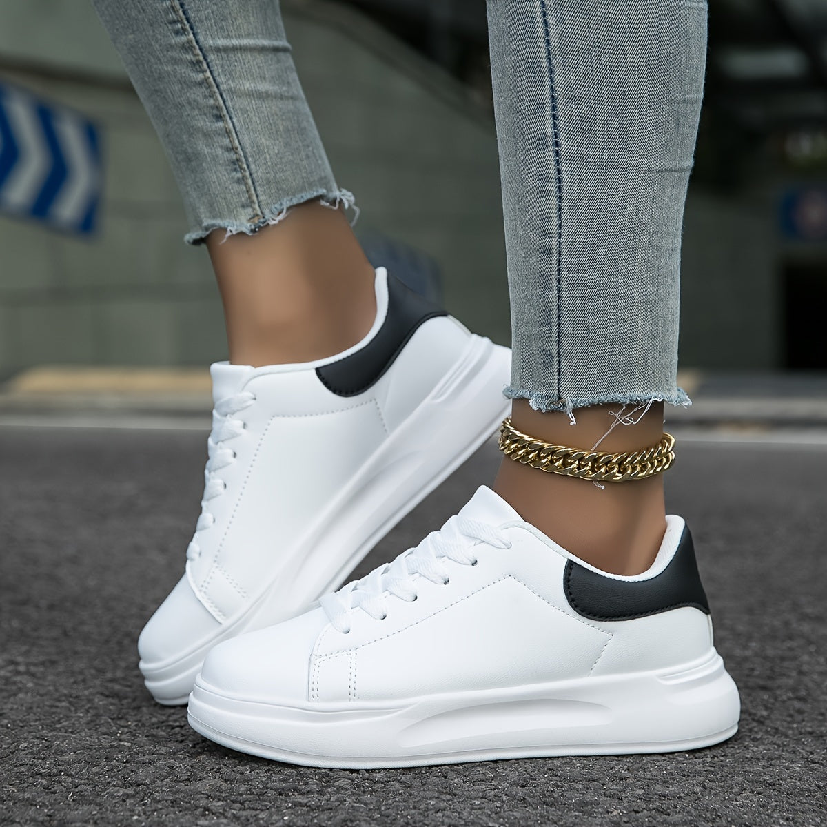 Layla - Zapatillas blancas para mujer para un estilo diario