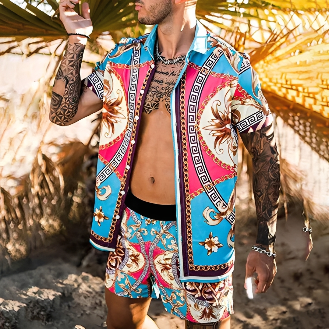Dastine - Conjunto de verano a la moda para hombre