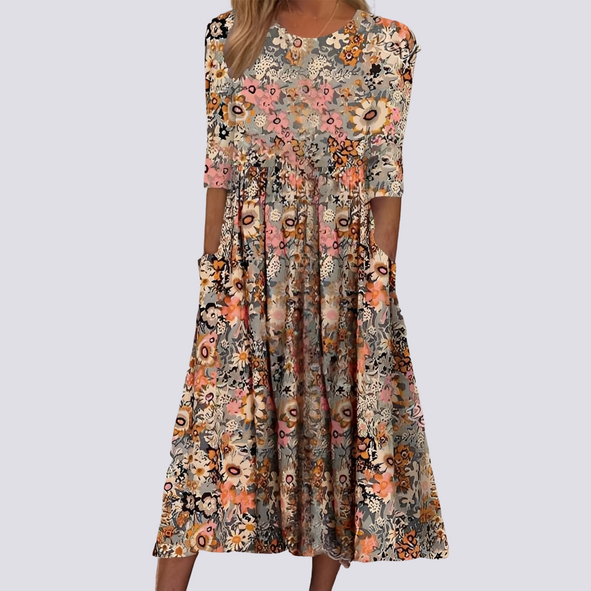 Lucie - Vestido Largo Floral Estiloso