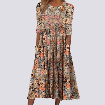 Lucie - Vestido Largo Floral Estiloso