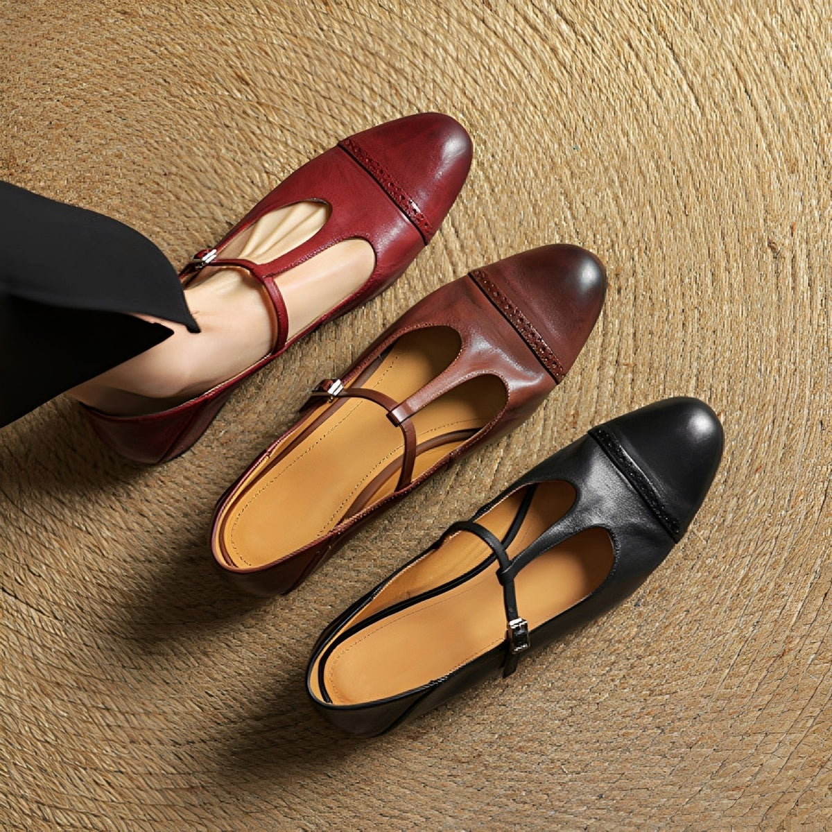 Aayan - Zapatos Planos Casuales con Hebilla