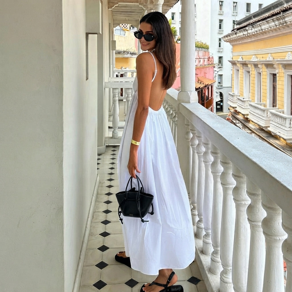 Rhian - Vestido con Estilo sin Espalda