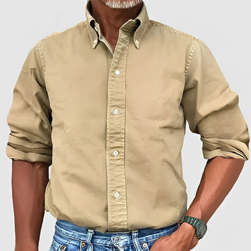Edmond - Camisa tradicional de manga larga para hombre