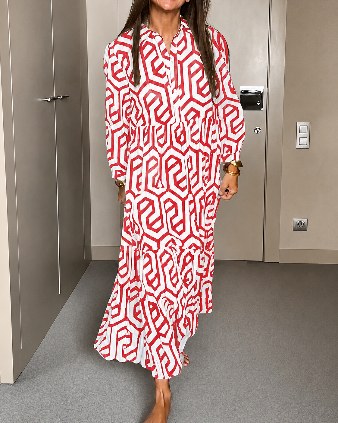 Lishcelle - Elegante y Cómodo Vestido Midi