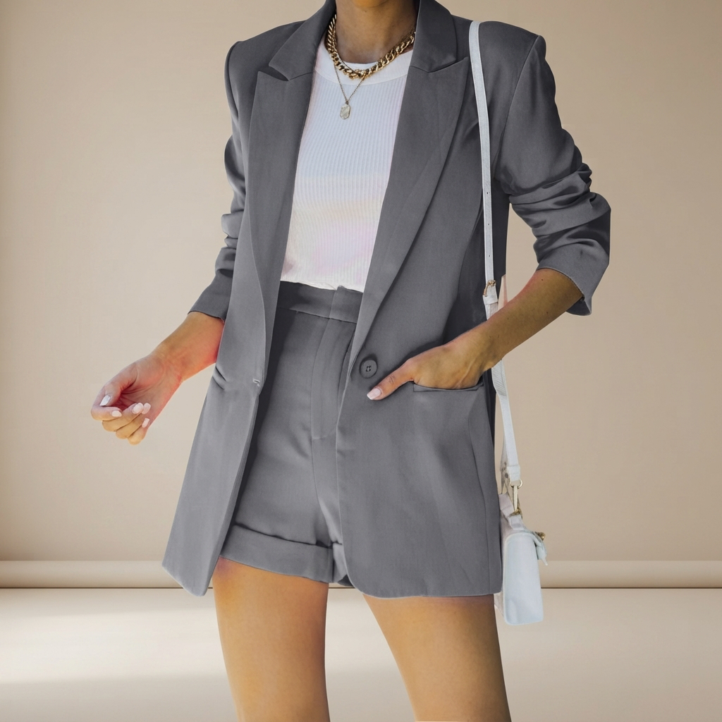 Geraldine - Set de Traje Corto Sofisticado