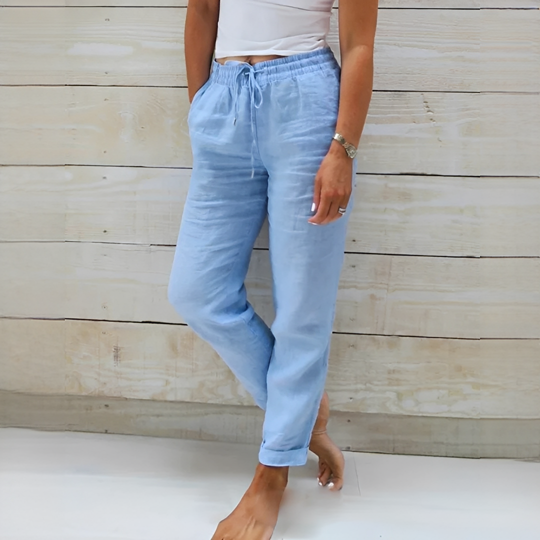 Susan - Pantalones de Estilo Relajado para Uso Diario