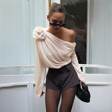 Ellise - Blusa asimétrica moderna