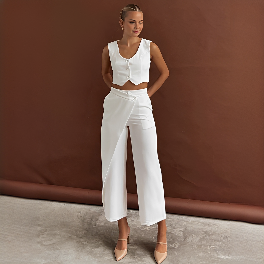 Agnes - Traje de Chaleco y Pantalones a la Moda