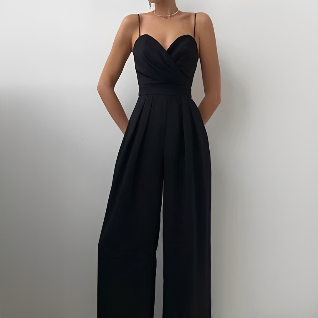 Glysha - Conjunto elegante de pierna ancha para mujer