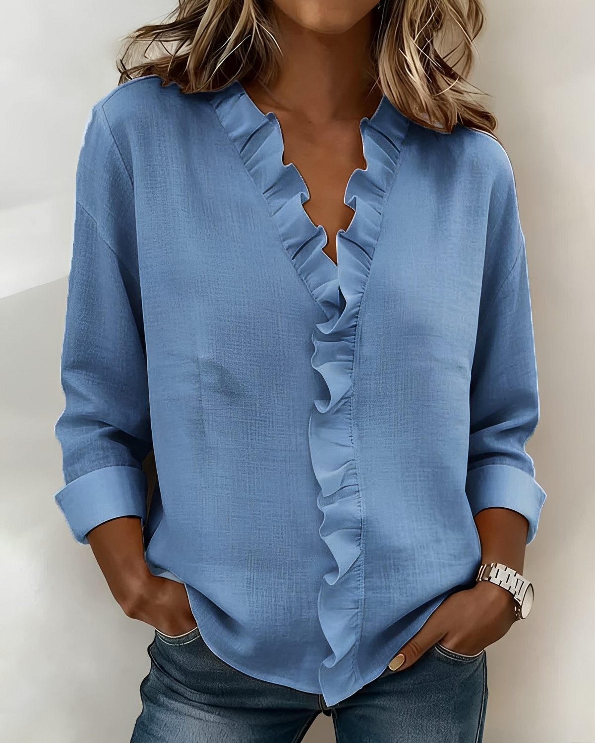 Marjorie - Camisa Elegante de Manga Larga