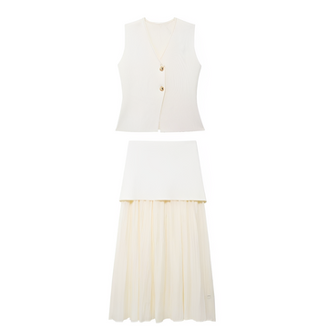 Airen - Set de Chaleco y Falda Casual