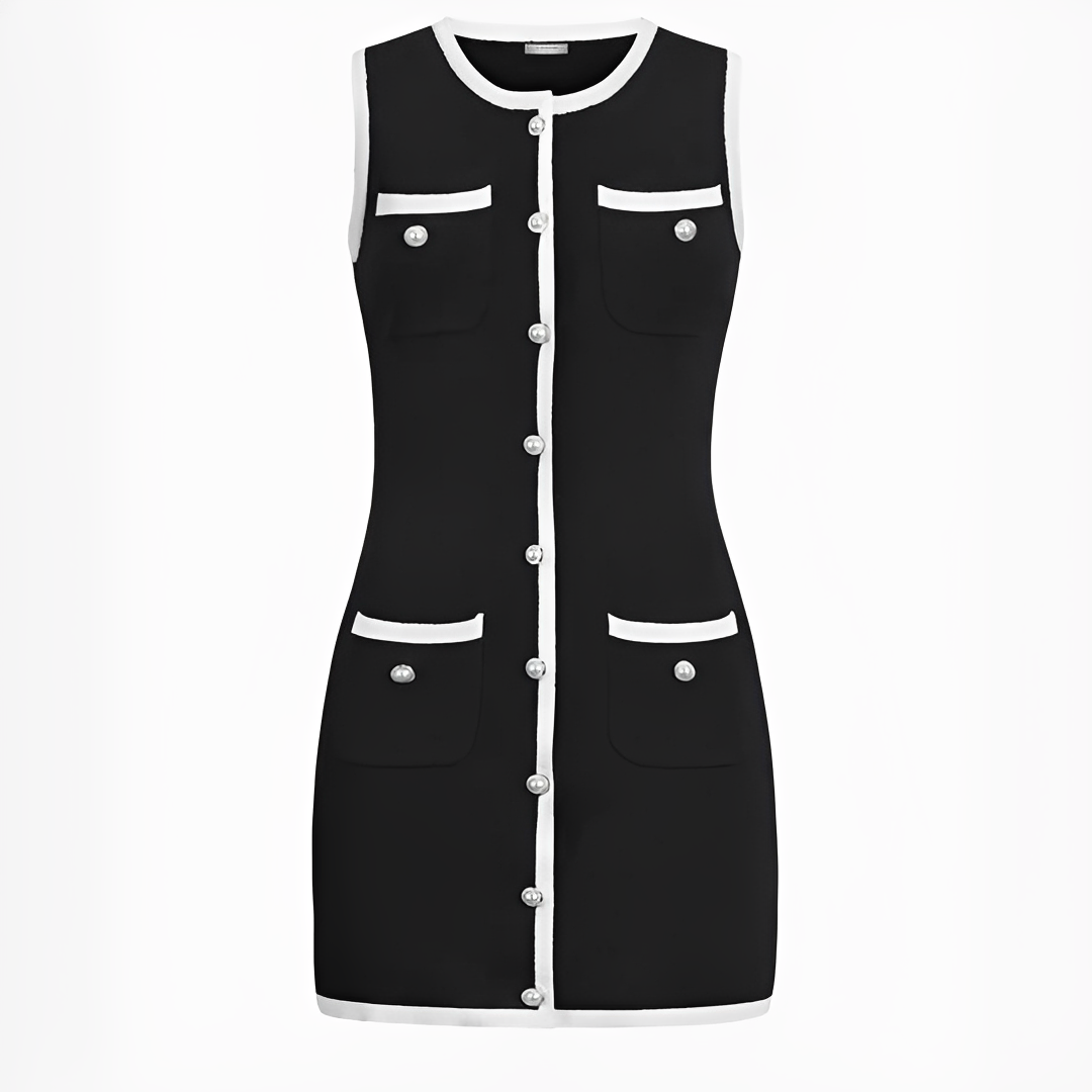 Delilah - Vestido corto sin mangas y chic