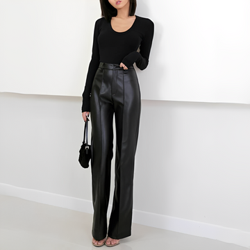Naomi - Pantalones elegantes de cintura alta