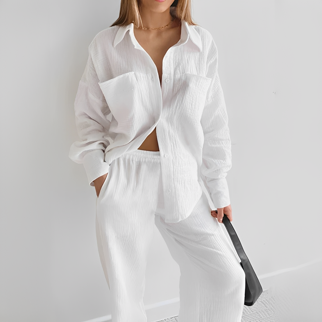Lucille - Set Informal de Dos Piezas con Pantalones
