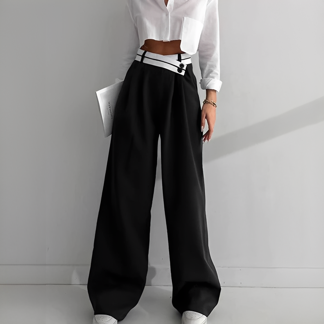 Aurilla - Elegantes pantalones de pierna ancha