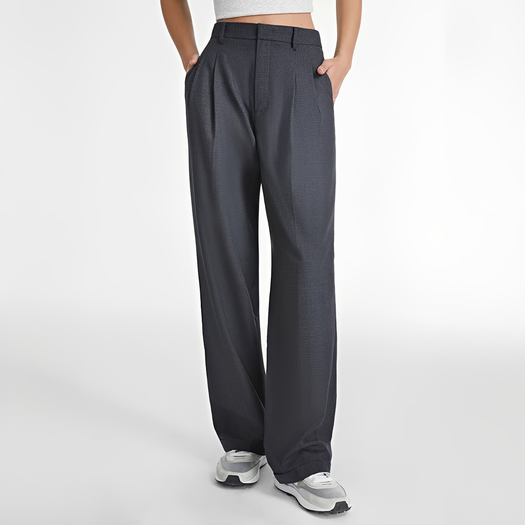 Ailany - Pantalones casuales de pierna recta