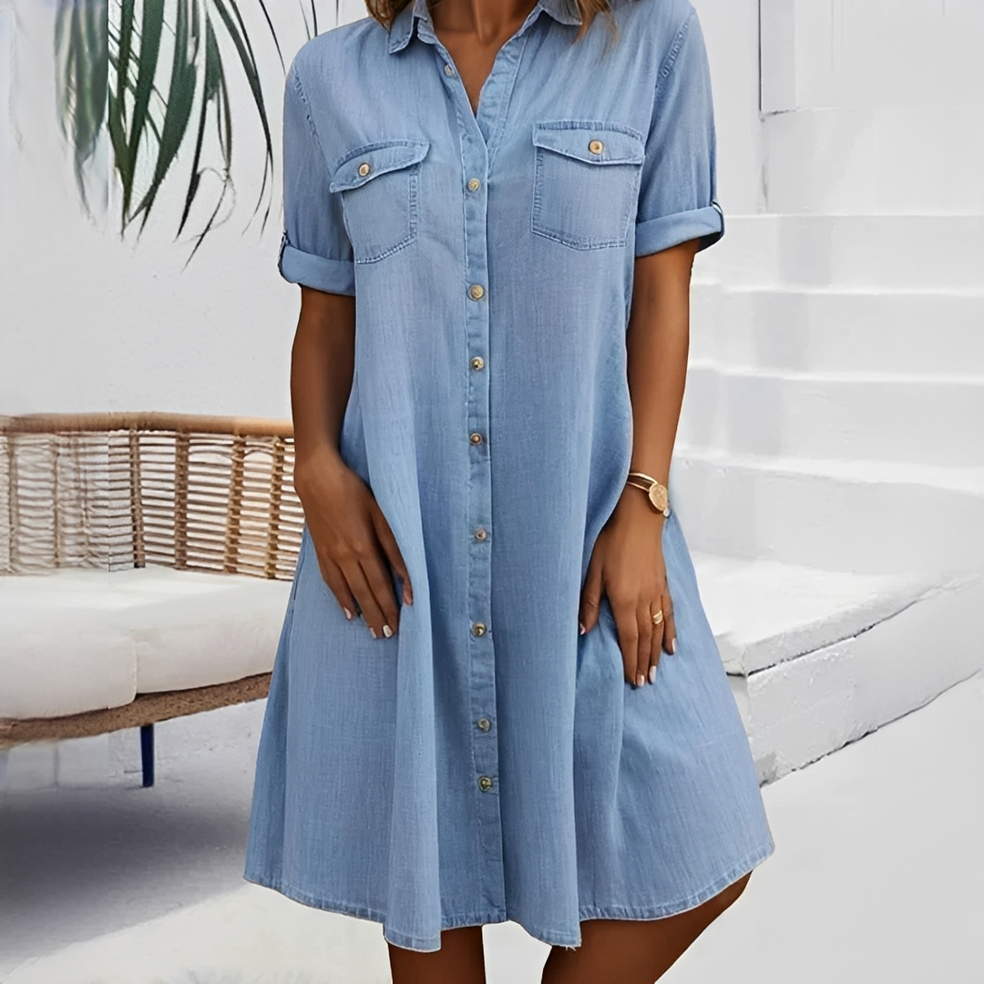 Naomi - Vestido Mini Informal con Botones