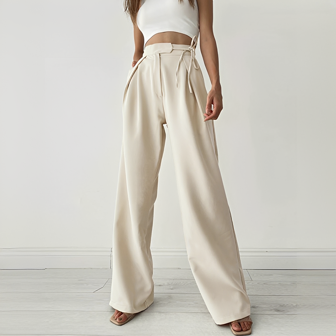 Ezra - Pantalones Casuales de Pierna Ancha