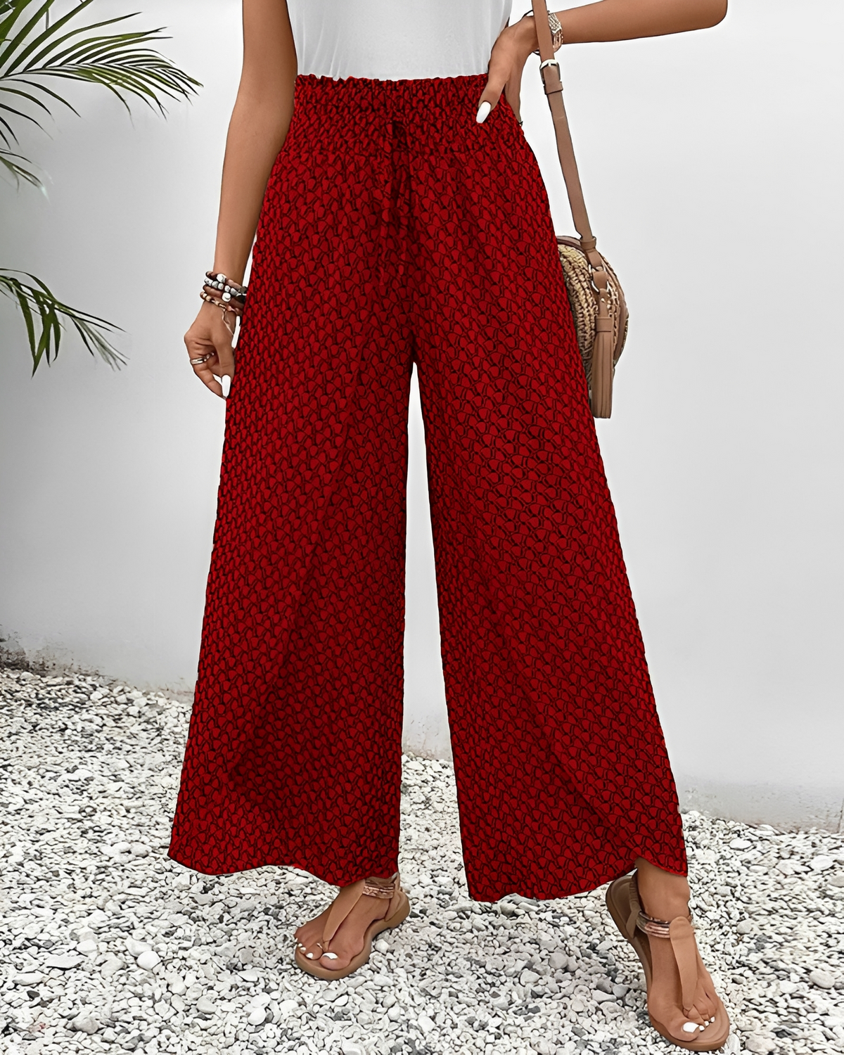 Stéphane - Pantalones Amplios y Cómodos de Pierna Ancha