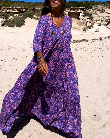 Lucienne - Vestido de Moda con Escote en V