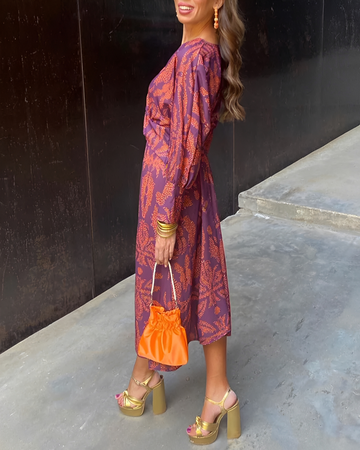 Alima - Vestido Retro con Escote en V