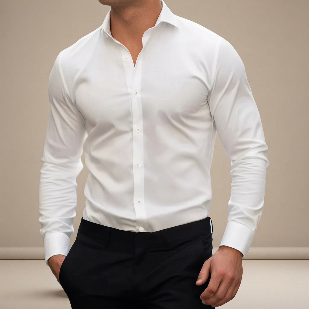 Percy - Polo de Manga Larga Casual