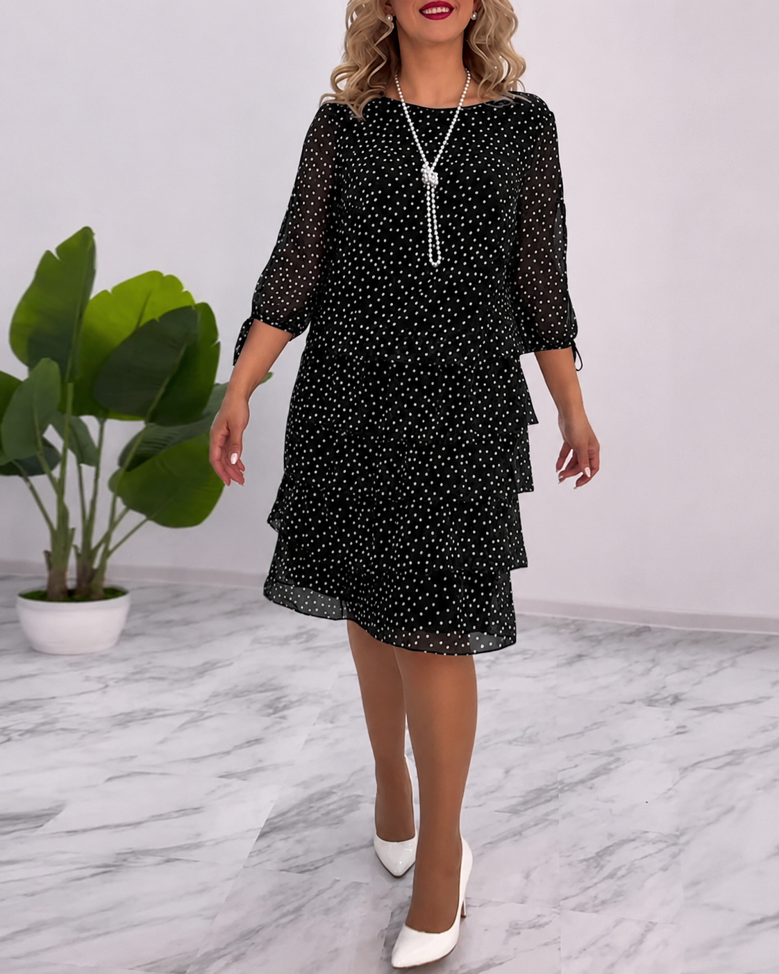 Bezia - Vestido Midi en Capas con Estilo