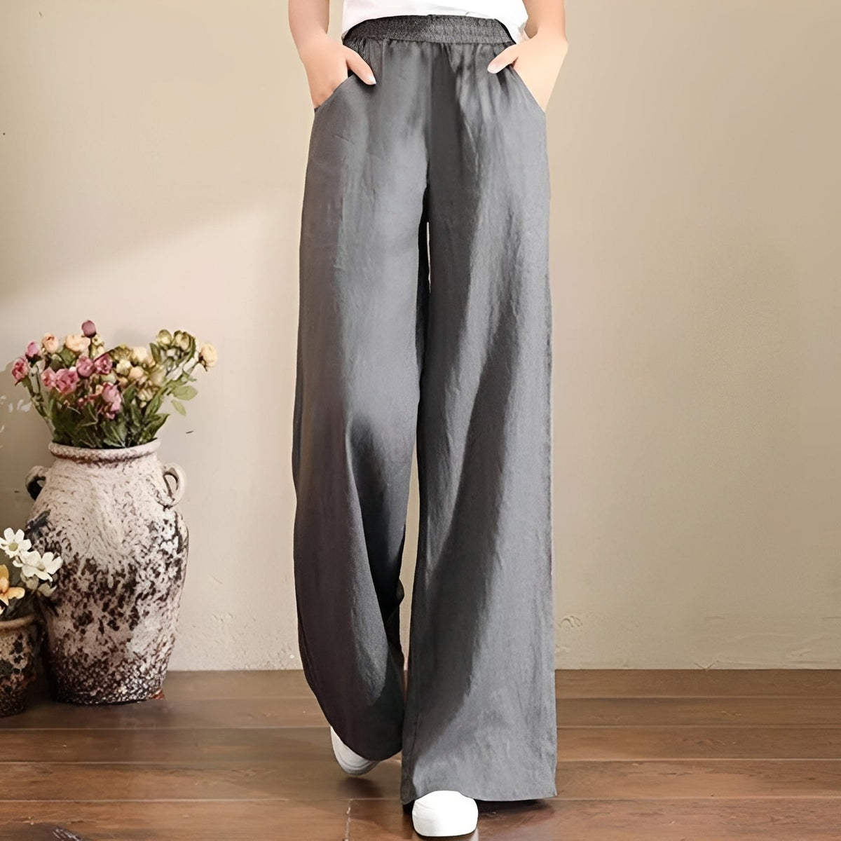 Dorothy - Pantalones cómodos de pierna ancha para damas