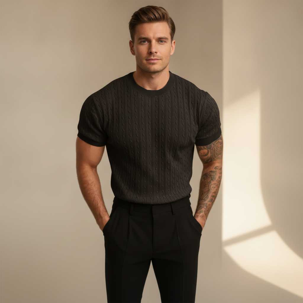 Muzan - Camiseta de Corte Moderno