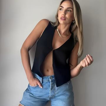 Ellaine - Chaleco Sin Mangas Chic